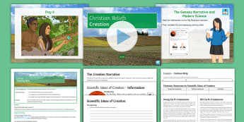 Creation Lesson Pack - God; Creation; Christianity; Genesis; Big Bang; Evolution