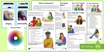 Supporting Mental Health Resource Pack  - Key Stage 4 Mental Health, emotions, tips, guide, help, support