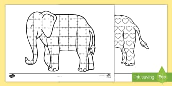 Patterns Colouring Sheets to Support Teaching on Elmer - Elmer, Elmer the elephant, resources, Elmer story, patchwork elephant, PSHE, PSE, David McKee, colours, patterns, story, story book, story book resources, story sequencing, story resources, Elm