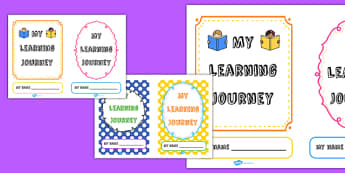 My Learning Journey Book Cover - my learning journey, book cover, learning journey book cover, my book cover, my journey, learning journey