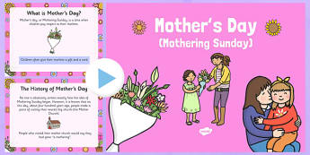 When is Mother's Day- mothers day, presentation, assembly, PowerPoint, mothering sunday