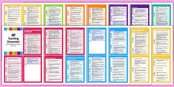 Pocket Sized EYFS Early Years Outcomes Tracking Document - Early, Years, Outcomes