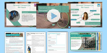 Personal Transport of the Future Lesson Pack - transition, dt, design, brief, product, year 6