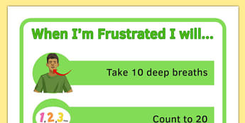 KS3 When Im Frustrated I Will Visual Support - ks3, when, frustrated, visual support