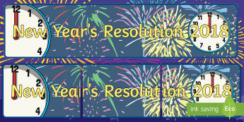 New Year's Resolutions 2017 Banner - new year, resolutions, wishes, hogmonnay, goals, promises, future, year, year ahead