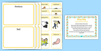 My Emotions Sorting Busy Bag Prompt Card and Resource Pack