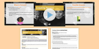 Narrative Writing Lesson Pack 5: Creating Tension - narrative writing, lesson pack, creating tension