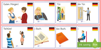 Classroom Commands Display Posters  - School, German, Classroom Instructions, Classroom Commands