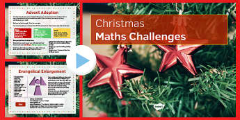 KS3 Christmas Maths Challenges - maths, sS3, christmas, probability, measure, calculation, estimation, geometry, problem solving