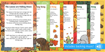 Autumn Themed Rhymes and Poems EYFS Resource Pack - english, literature, poems, poetry, fun, resources, display, posters, sheets, work, early years, start, season, weather, plants, trees, leaves, 