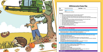 EYFS Autumn Interactive Poster Plan and Resource Pack - autumn, eyfs, interactive, poster, plan, pack