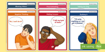 Barriers to Success A4 Display Posters - Blocks, success, study, help, what to do 