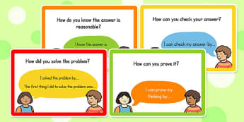 Maths Speaking and Listening Talk Frame Cards - maths, cards