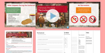 The Eucharist Lesson Pack - Eucharist, sacraments, holy communion, mass