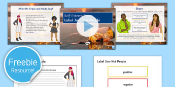 Label Jars Not People: Self-Esteem Team Lesson Pack - SET, self esteem team, Grace. Nadz, Emotion, feeling, anxiety, worries, depression, self harm, mindf