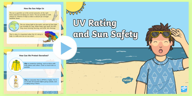 UV Rating and Sun Safety Interactive Poster and Resource