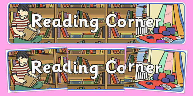 Reading Corner Display Banner - reading corner, display banner