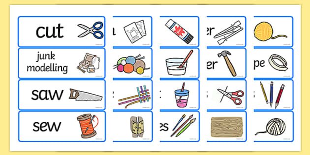 D&T Topic Word Cards - Creative Area, Design Area, Design and