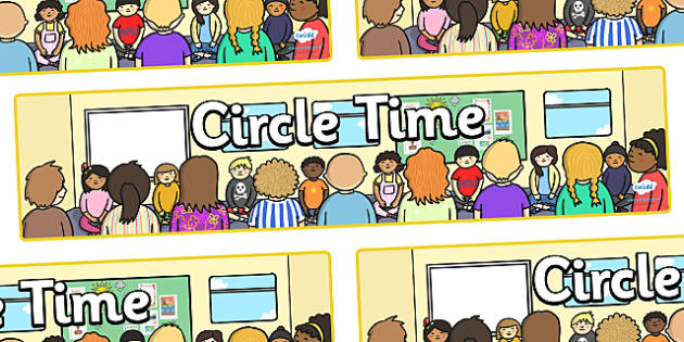 Circle Time Display Banner - Circle time, PSHE, SEAL, carpet