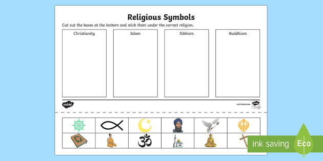 Religious Symbols and Beliefs Symbol Drawing and Sorting