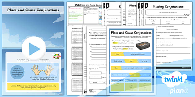 PlanIt Y3 SPaG Lesson Pack Place Cause Conjunctions