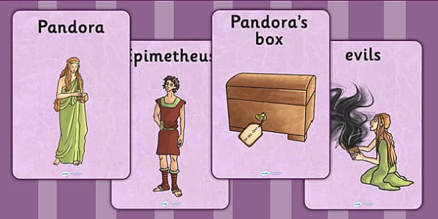 Pandoras Box Ancient Greek Myth Display Posters - greek