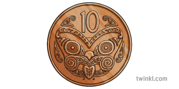 10 Cent Coin Money New Zealand Ks2 Illustration Twinkl