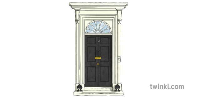 10 Downing Street Door Ks2 Illustration Twinkl