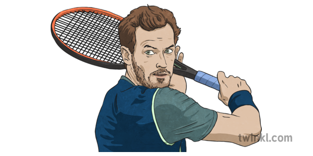 Andy Murray Illustration Twinkl