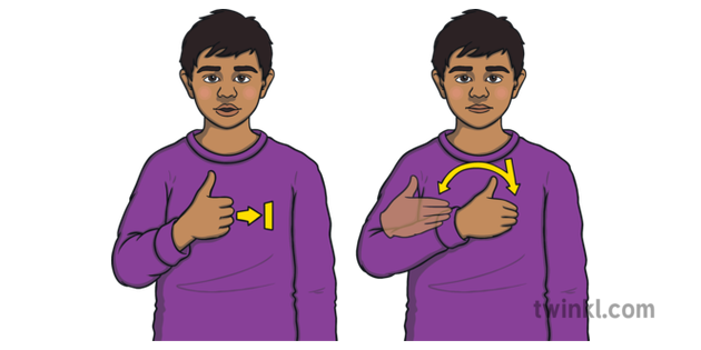 Bsl Good Morning British Sign Language Greeting Ks12 Illustration Twinkl 