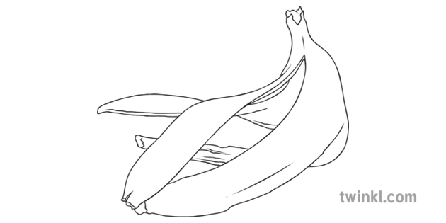 Banana Peel Geography Disposable Waste Food Secondary Bw Rgb