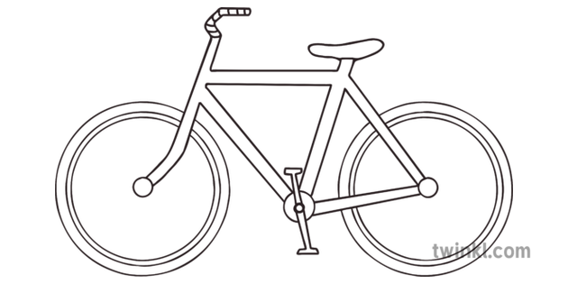 Fahrrad Einfach Einen Uberblick Ks3 Schwarzweiss Illustration Twinkl