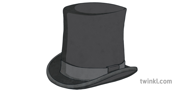 Black Top Hat Illustration Twinkl