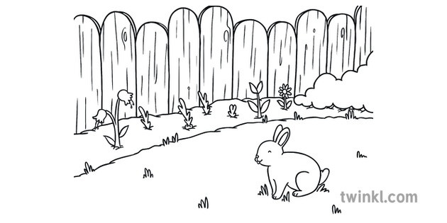 bunny sitting in a garden the easter