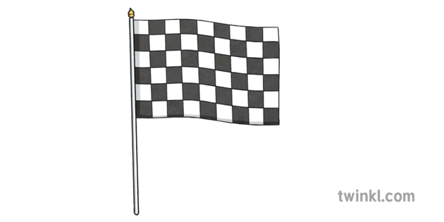 Checkered Flag Race Start Ks2 Illustration Twinkl