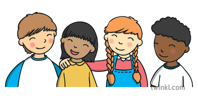 kids group discussion clipart