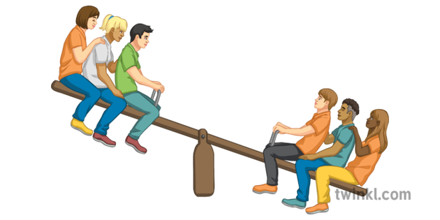 kids on seesaw