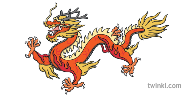 Chinese Dragon Complete Illustration Twinkl