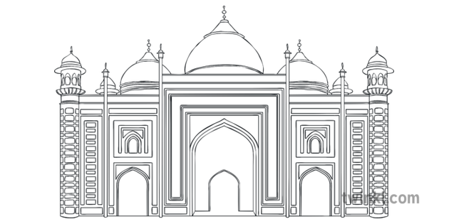 Complex Symmetrical Mosque Illustration Twinkl