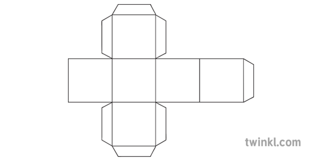 Net Drawing Of A Cube