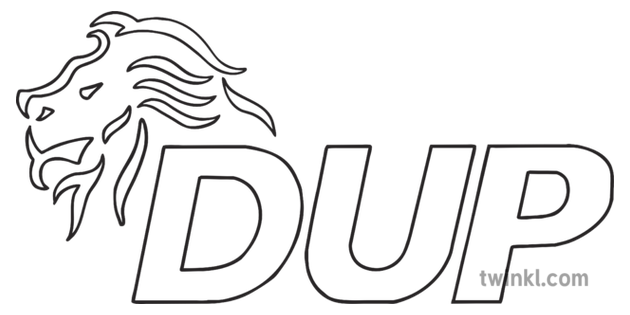 Democratic Unionist Party Dup Logo Election Politics Ks1 Black And White Rgb
