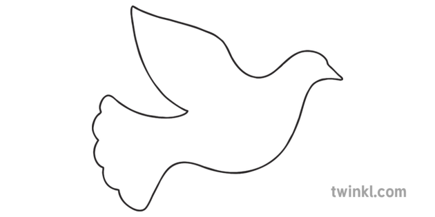 Peace Dove Template Printable