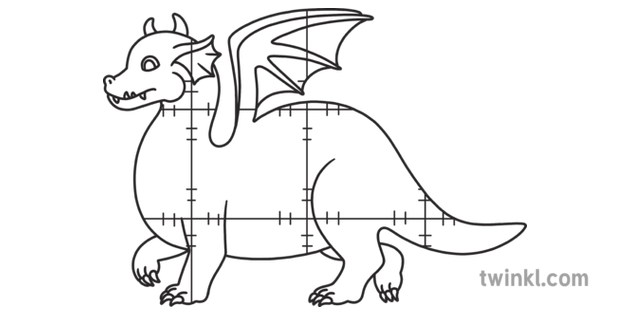 Dragon Coloring Page Mindfulness Animal Ks1 Blanco Y Negro Rgb Illustration