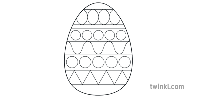 easter egg colouring in illustration  twinkl