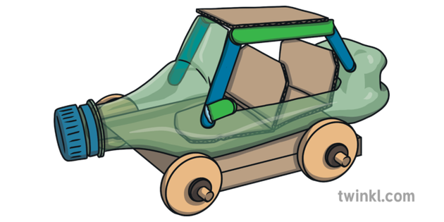 cardboard toy car