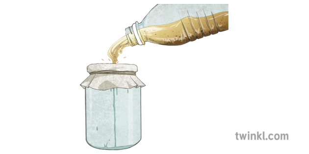 Filtering Muddy Water Jar Bottle Pouring Ks2 Illustration Twinkl