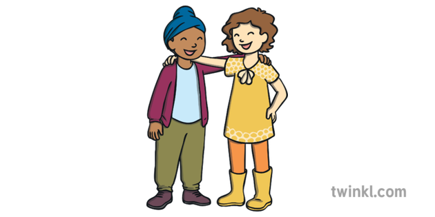 Amis Et Garcon Fille Amitie Bonne Ks1 Illustration Twinkl bonne ks1 illustration twinkl