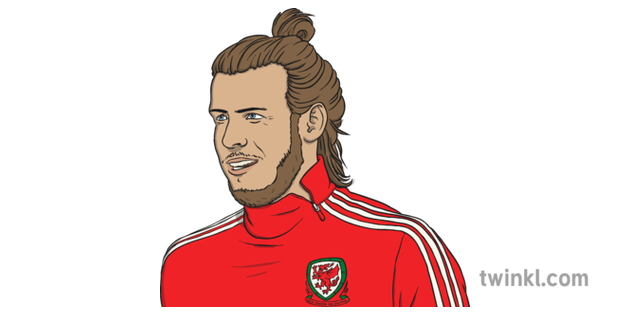 Gareth Bale Illustration Twinkl