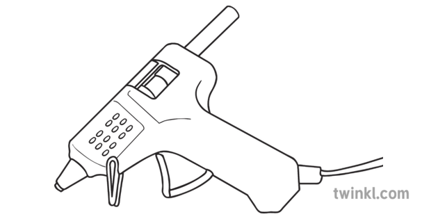glue gun drawing