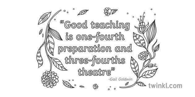 Good Teaching Quote 1 Illustration Twinkl